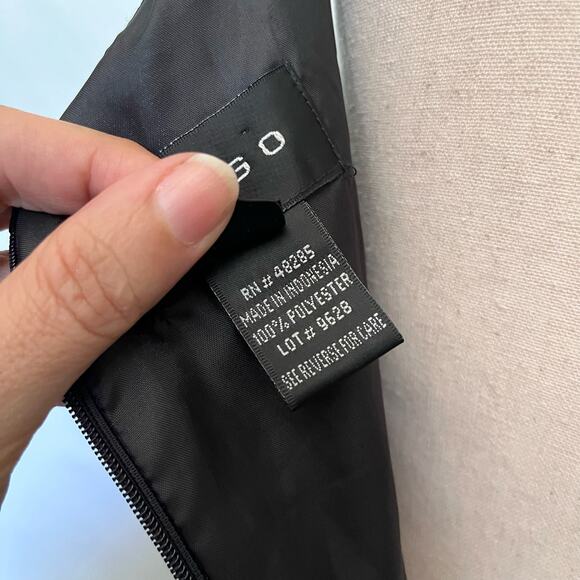 Virgo Chiffon Overlay Little Black Dress Size 10 Whimsygoth Midi Cocktail Sheer - Picture 12 of 14